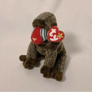 ⭐️ Vintage 1999 Cheeks The Baboon Ty Beanie Baby